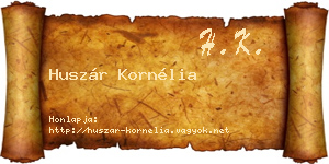 Huszár Kornélia névjegykártya