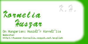 kornelia huszar business card